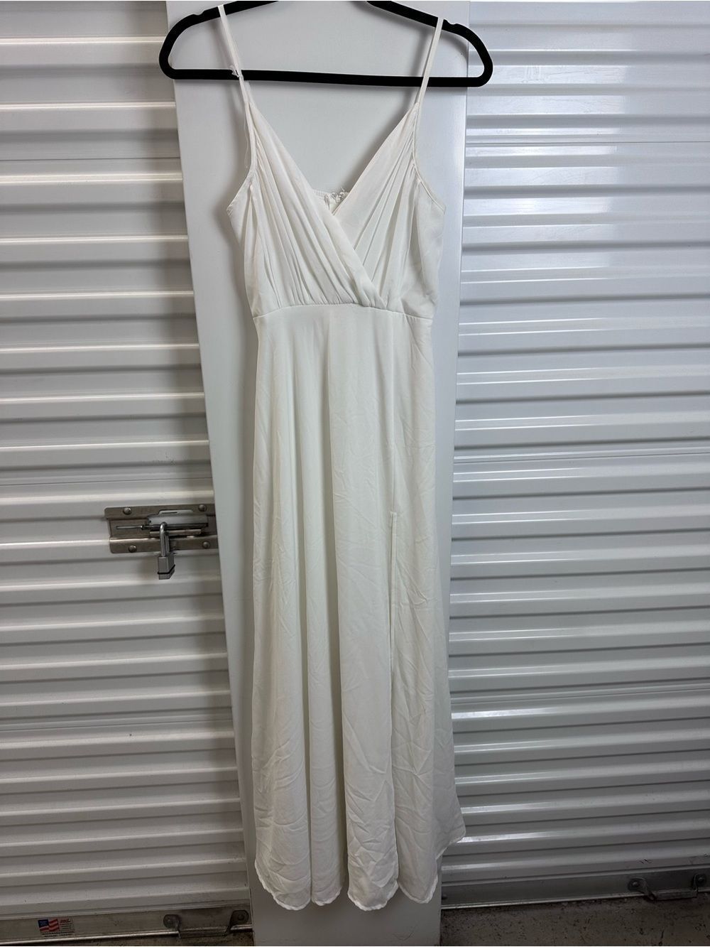 Windsor Cream Slip Maxi Dress with V-Neck